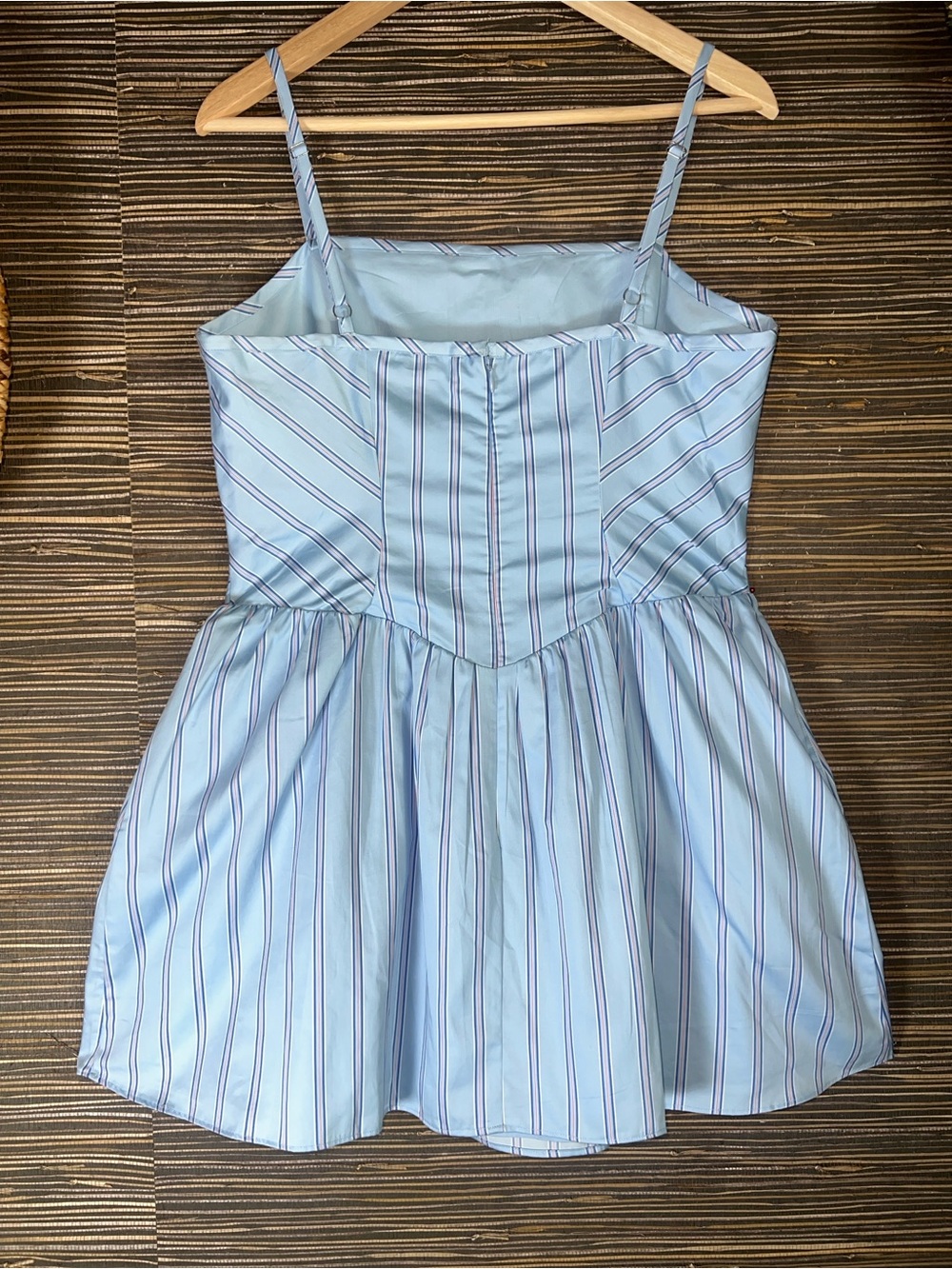 NWT French Connection Alexis Lorenzo Ballerina Fit/Flare Minidress Blue Large - Picture 5 of 16